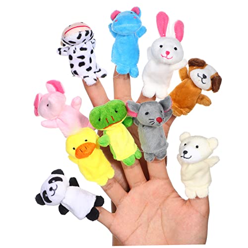 NAMOARLY 10 Stück Fingerpuppe Puppen kinderpuppe kucheltier geldgeschenke Weihnachten Geburtstagsgeschenke geburtstagsmitgebsl Toy Hand-Finger-Puppenspielzeug Fingerspielzeug Plüsch von NAMOARLY