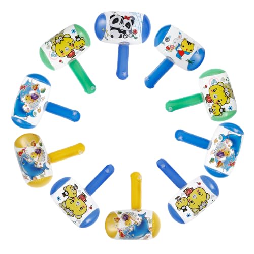 NAMOARLY 10 Stück Kinderhammer Fidgets Aufblasbares Hammer Quizspiel Requisiten Quietschendes Hammerspielzeug Spielbälle Aufblasbare Ballons Hammerballons Für Gadgets Bunt von NAMOARLY