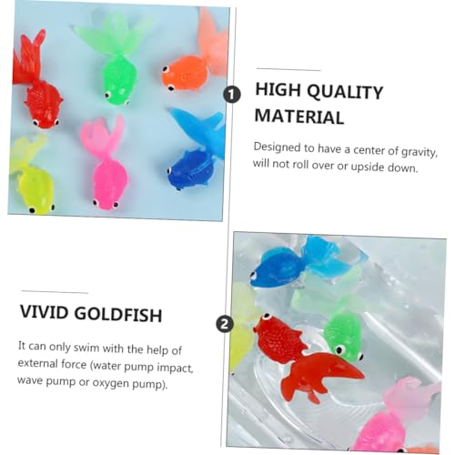 NAMOARLY 10 Stück Teiliges Künstliche Goldfische Lebensechte Aquarium Deko aus Umweltfreundlichem TPR Material Farblich Gemischt Schwimmende Zierfische für Aquarien und Teiche NAMOARLY 10 Stück Teiliges Künstliche Goldfische Lebensechte Aquarium Deko aus Umweltfreundlichem TPR Material Farblich Gemischt Schwimmende Zierfische für Aquarien und Teiche von NAMOARLY