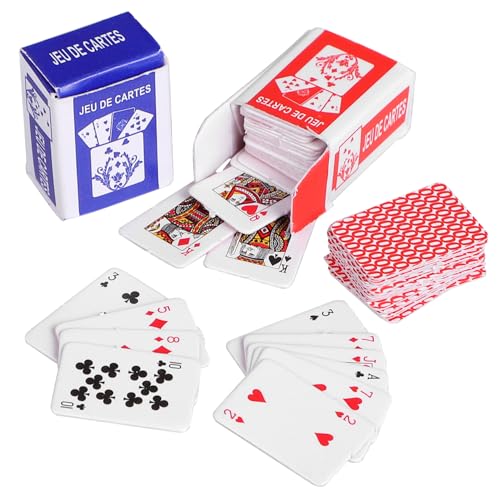 NAMOARLY 10 Stück Teiliges Mini Spielkarten Puppenhaus Zubehör Realistische Miniatur Kartenspiel für Puppenhaus Dekoration und Rollenspiel Spaß NAMOARLY 10 Stück Teiliges Mini Spielkarten Puppenhaus Zubehör Realistische Miniatur Kartenspiel für Puppenhaus Dekoration und Rollenspiel Spaß von NAMOARLY