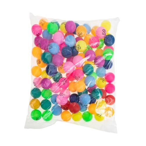 NAMOARLY 100 Stück Nummerierte Bunte Zahlenkugeln Raffle lose mit Klarer Druckzahl Langlebige Plastik lotteriekugeln für Party Zuhause Kindergarten und Gewinnspiele NAMOARLY 100 Stück Nummerierte Bunte Zahlenkugeln Raffle lose mit Klarer Druckzahl Langlebige Plastik lotteriekugeln für Party Zuhause Kindergarten und Gewinnspiele von NAMOARLY