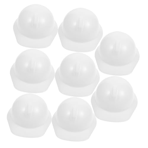 NAMOARLY 10Pcs Mini Sicherheitshelm Abs Mini Helme Weiße Haustierhundhelme Hardhats von NAMOARLY