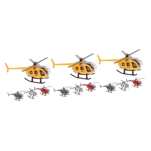 NAMOARLY 12 STK Flugzeugmodell Für Kinder Hubschrauber Jungenspielzeug Kinderspielzeug Spielzeug Für Kinder Kinderhandwerk Mikro Miniatur Flugzeug-metallhandwerk Junge Spielzeug Legierung von NAMOARLY