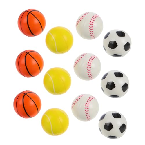 NAMOARLY 12 Stück Teiliges Mini Sportbälle für Weiche PU Schaumstoffbälle in Basketball Fußball und Tennisdesign Kleiner Antistressball für Handtraining Entspannung und Partygeschenke NAMOARLY 12 Stück Teiliges Mini Sportbälle für Weiche PU Schaumstoffbälle in Basketball Fußball und Tennisdesign Kleiner Antistressball für Handtraining Entspannung und Partygeschenke von NAMOARLY