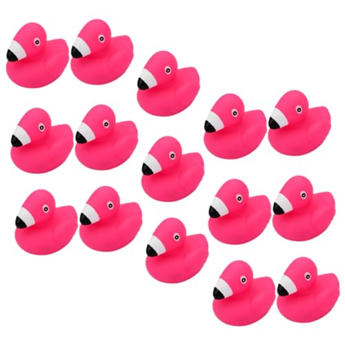 NAMOARLY 15 Stück Babyspielzeug Für Die Badewanne Im Innenbereich Flamingo Enten Mini Flamingo Rosa Flamingo Mini Massenspielzeug Kinderspielzeug Mini Enten Papageien von NAMOARLY