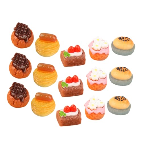 NAMOARLY 15 Stück Mini Kuchen Dekorationsset Realistische Harz Kuchen Modelle Für Kreative Tortendekoration Ideal Für Taufen Kommunion Und Essbare Tortenaufleger Für Ihre Feste von NAMOARLY