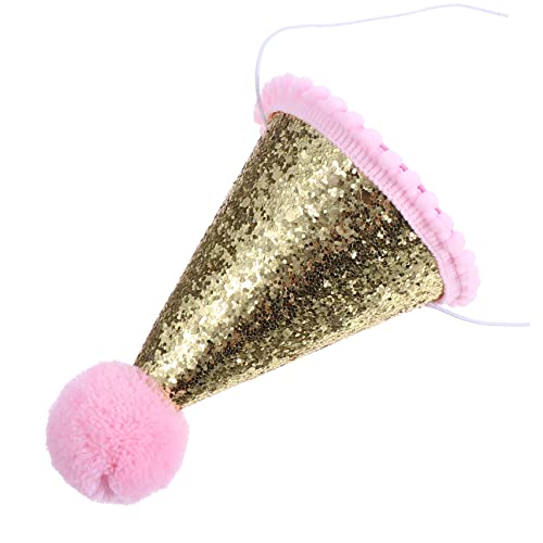 NAMOARLY Geburtstagsmütze Mit Glitzer Sequins Fotorequisiten Für Kindergeburtstag Partyhut Mit Pompon Ideal Für Festliche Feiern Und Erinnerungsfotos von NAMOARLY