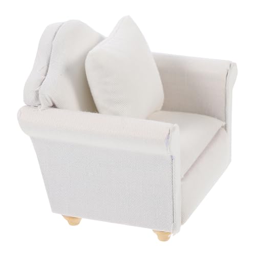 NAMOARLY 1stück Miniatur Sofa Für Puppenhaus Kreatives Einzelsofa Aus Weißem Dekoratives Möbelstück Für Kinderzimmer Und Spielzeughäuser Langlebig Und NAMOARLY 1stück Miniatur Sofa Für Puppenhaus Kreatives Einzelsofa Aus Weißem Dekoratives Möbelstück Für Kinderzimmer Und Spielzeughäuser Langlebig Und von NAMOARLY