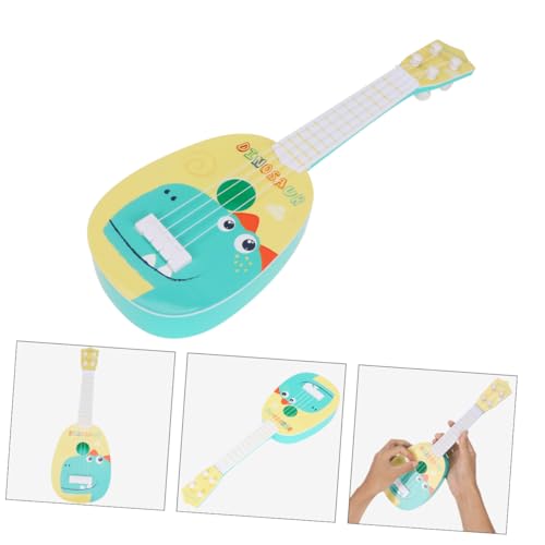 NAMOARLY 1stk Kinder Gitarreninstrument Spielzeug Ukulele-Spielzeug Kleine Gitarre Ukulele Musikspielzeuggitarre Kinderspielzeuggitarre Mini-tierspielzeug Kindergitarre Yellow von NAMOARLY