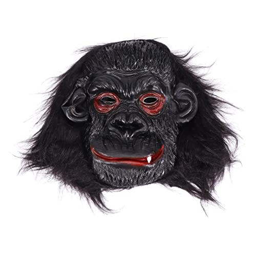 NAMOARLY 1stk Orang-utan- Geistermaske Für Halloween Halloween- Halloween-partyzubehör Horrorkopf Für Party Horror- Gorilla- Cosplay -requisiten Black von NAMOARLY