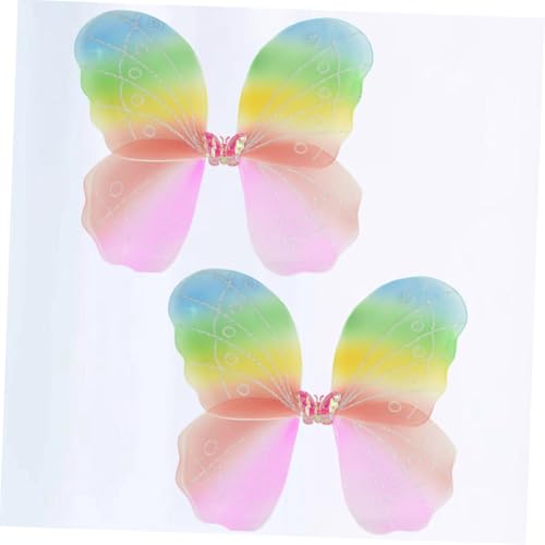 NAMOARLY 2 Stück Bunte Schmetterlingsflügel für Einlagige Stoffflügel Leicht an Auszuziehen für Bühnenauftritte Halloween Kostümfeen und Fotoshootings NAMOARLY 2 Stück Bunte Schmetterlingsflügel für Einlagige Stoffflügel Leicht an Auszuziehen für Bühnenauftritte Halloween Kostümfeen und Fotoshootings von NAMOARLY