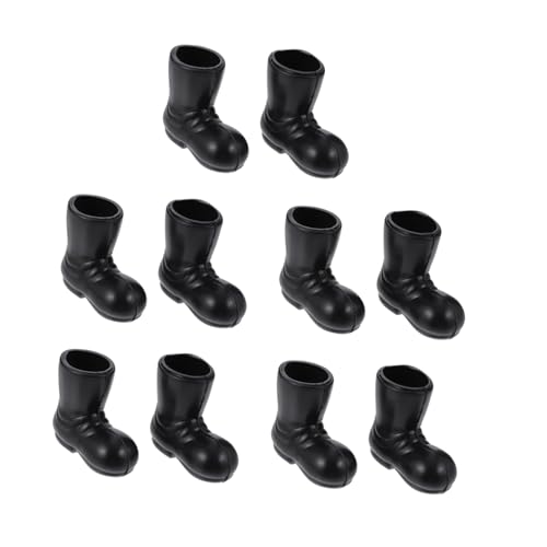 NAMOARLY 20 Paar Mini Stiefel Mini Weihnachtsmann Schuhe Miniatur Weihnachtsdekoration Mini Hausschuhe Ornamente Mini Weihnachtsmann Stiefel Miniatur Schuhe Ornamente Puppenhaus von NAMOARLY