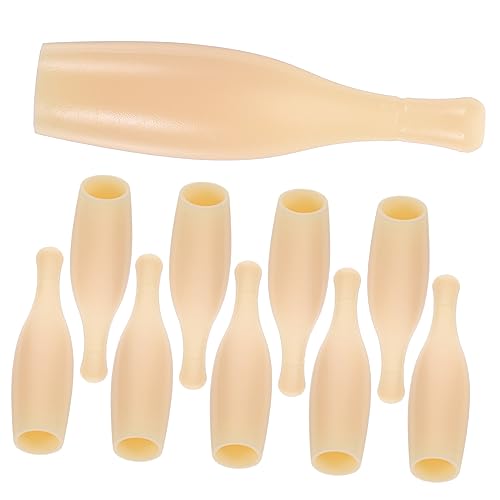 NAMOARLY 20 Stück Bowlingkugel Schreibtisch-Bowling-Spielzubehör Tabletop-Bowling Gadgets Ersatz für Bowlingspiele Mini-Bowlingkugeln Mini-Bowling- die Hüften Khaki von NAMOARLY