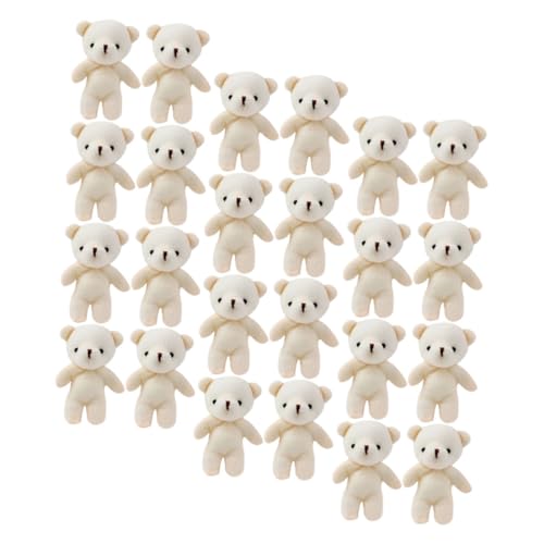 NAMOARLY 24St Mini-Plüschbär kleine teddybären bär anhänger Mini-Bär-Party-Dekoration Mini-Bär- Plüschbär Dekoration schöne Mini-Bärenfiguren Bär Puppe PP Baumwolle von NAMOARLY