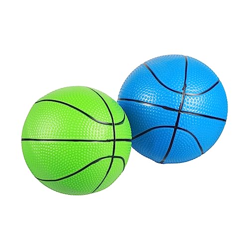 NAMOARLY 2Stücke Basketballs Regenbogenfarbene Springbälle Aus Umweltfreundlichem Für Kindergarten Und Sportbedarf Softbälle Für Drinnen Und Draußen von NAMOARLY