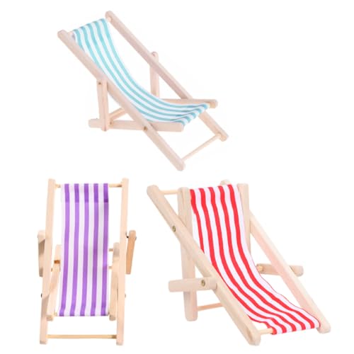 NAMOARLY 3 Stück Miniatur Teiliges Faltbares Holz Strandliegestuhl in Rot und Realistische Puppenhaus Deko Vielseitig als Handyhalter oder Tischdeko für DIY Mikrolandschaften NAMOARLY 3 Stück Miniatur Teiliges Faltbares Holz Strandliegestuhl in Rot und Realistische Puppenhaus Deko Vielseitig als Handyhalter oder Tischdeko für DIY Mikrolandschaften von NAMOARLY