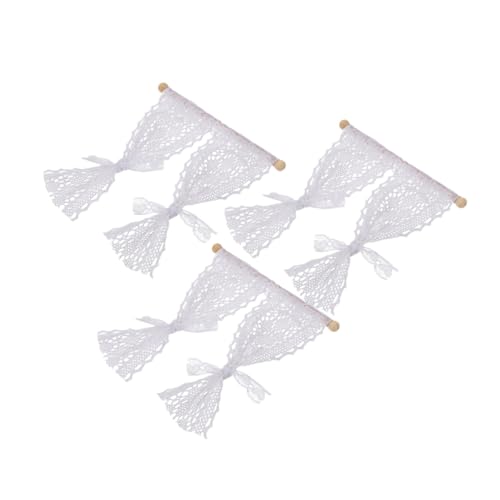 NAMOARLY 3 Stück Miniatur Vorhänge Teiliges Spitzen Filigrane Puppenhaus Dekoration Lebensechte Zarte Mini Gardinen für Kleine Häuser Detailreiche Zubehör für Realistische Miniaturszenen NAMOARLY 3 Stück Miniatur Vorhänge Teiliges Spitzen Filigrane Puppenhaus Dekoration Lebensechte Zarte Mini Gardinen für Kleine Häuser Detailreiche Zubehör für Realistische Miniaturszenen von NAMOARLY