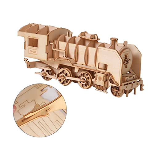 NAMOARLY 3D Holzpuzzle Modellbahn Pädagogisches Für Und Erwachsene Lernspielzeug Aus Kreatives Puzzle Für Die Entwicklung Von Logik Und Feinmotorik von NAMOARLY