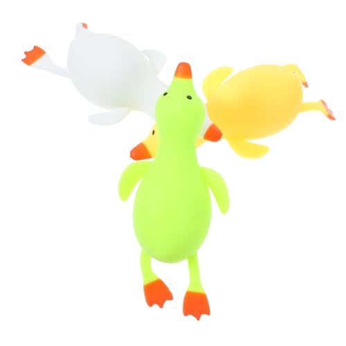 NAMOARLY 3st Ente Lalale Hand Zappeln Spielzeug Gummi-einhorn-Spielzeug Mesh-traubenkugel Sensorisch Beruhigendes Spielzeug STR Ball Drücken Prise Musik Mehl Erinnerungssand Kind von NAMOARLY