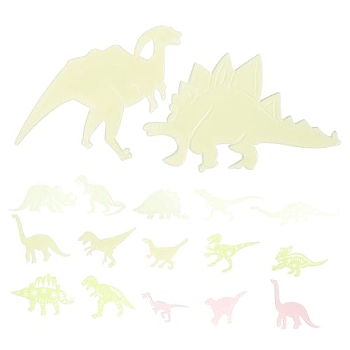 NAMOARLY 4 Sets Leuchtende Dinosaurier Aufkleber Nagelaufkleber Kinderaufkleber Leuchtende Aufkleber Wandaufkleber Kinderschlafzimmeraufkleber DIY Kinderzimmeraufkleber von NAMOARLY