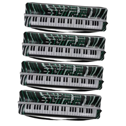 NAMOARLY 4 Stück Aufblasbare Elektronische Tastatur Partydekorationen Interessante Instrumenten-Requisiten Aufblasbares Musikinstrument Tragbares Aufblasbares Instrument Partyzubehör PVC von NAMOARLY