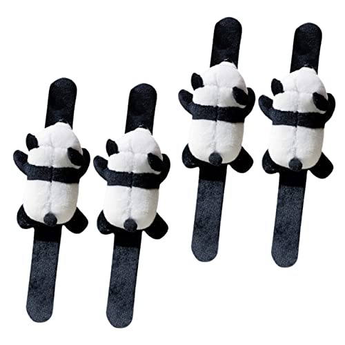 NAMOARLY 4 Stück Panda-armband Bausätze Bausatz Für Nutztiere Armbänder Ausgestopft Babyspielzeug Hase Gewichtetes Party Gefälligkeiten Armband Für Kurzer Plüsch von NAMOARLY