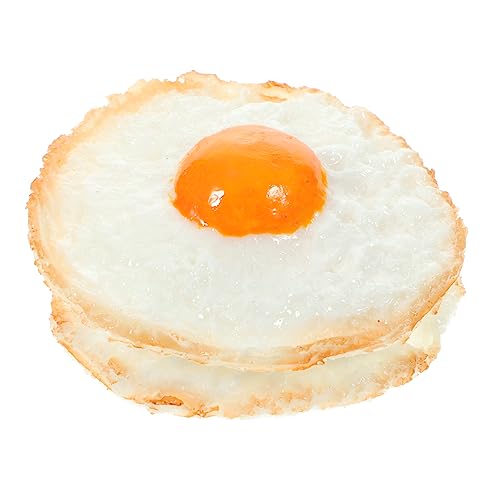 NAMOARLY Simulierte Spiegeleier Dekorative Fake Lebensmittel Für Realistische Fried Eggs Nachbildung Aus Resin Für Wohnkultur Und Rollenspiel von NAMOARLY