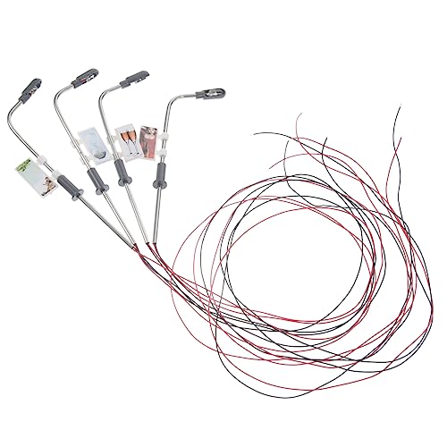 NAMOARLY 4 Stück Teiliges Mini Straßenlaternen Modell aus und Kunststoff Realistische Miniatur Straßendekoration für Sandtisch Puppenhaus und Mikro Landschaft Langlebig und Vielseitig NAMOARLY 4 Stück Teiliges Mini Straßenlaternen Modell aus und Kunststoff Realistische Miniatur Straßendekoration für Sandtisch Puppenhaus und Mikro Landschaft Langlebig und Vielseitig von NAMOARLY