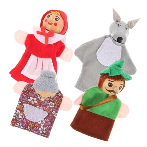 NAMOARLY 4er Set Fingerpuppen Niedliche Tierhandpuppen Für Puppenspielzeug Für Geschichten Und Kreative Spiele Ideales Für Kleinkinder Und Vorschulkinder von NAMOARLY