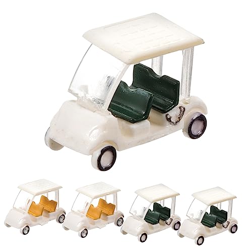 NAMOARLY 5 Stück Mikro Landschaft Sandtisch Modell DIY Herstellung Von Kleiner Golfwagen Golfbälle Eimer Golfspiel Kinderwagen Golfwagen Figur Mini Wagen Flexibler Stativ Clip von NAMOARLY