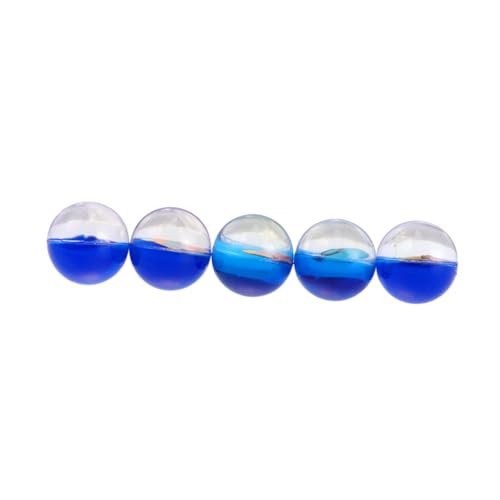 NAMOARLY 5 Stücke Springender Ball aus Gummi für kinderspielzeug spielzeuge детские игрушки kinderknallzeug hühner Transparenter Ball Blue von NAMOARLY