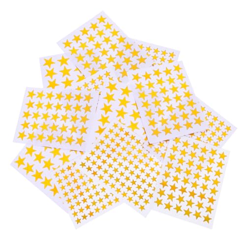 NAMOARLY 50 Blatt Sterne-Aufkleber fünfzackiger Sternaufkleber Aufkleber Sterne Glitzeraufkleber Aufkleber Kinder Stickers for Aufkleber mit goldenen Sternen kinderstern Aufkleber von NAMOARLY