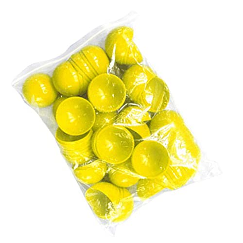 NAMOARLY 50 Stück Lotteriekugel Kaugummiballmaschine Tombola Spiel Prallen Bälle Baseball Event-hohlkugeln Hohle Bingokugeln Mini-verkaufsautomat Aufblasbarer Ball Verlosung Schläger Yellow von NAMOARLY