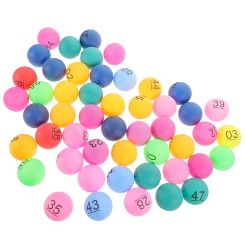 NAMOARLY 50 Stück Nummerierte Lotteriebälle aus Robustem Kunststoff Wiederverwendbare Nahtlose Kugeln für Partyspiele Tombola und Freizeitaktivitäten Klein Leicht Langlebig Farbige Zahlen NAMOARLY 50 Stück Nummerierte Lotteriebälle aus Robustem Kunststoff Wiederverwendbare Nahtlose Kugeln für Partyspiele Tombola und Freizeitaktivitäten Klein Leicht Langlebig Farbige Zahlen von NAMOARLY