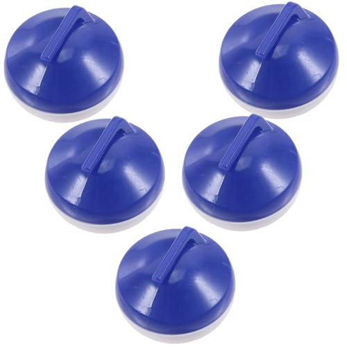 NAMOARLY 5St Mini Curling Ball Zubehör für Brettspiele Sportzubehör Kinderspielzeug Kinderfußball Tragbares Curling Zubehör Lernspielzeug Kindersportspiele Plastik Blue von NAMOARLY