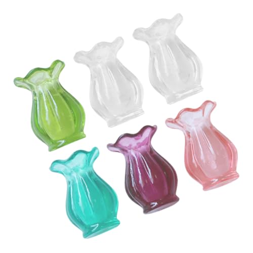 NAMOARLY 6 Stück Teiliges Miniatur Blumentopf Kleine Bunte Vasen für Puppenhaus Dekoration Leicht zu Reinigen Platzsparend Realistische Miniatur deko für Puppenhaus Zubehör und DIY Micro NAMOARLY 6 Stück Teiliges Miniatur Blumentopf Kleine Bunte Vasen für Puppenhaus Dekoration Leicht zu Reinigen Platzsparend Realistische Miniatur deko für Puppenhaus Zubehör und DIY Micro von NAMOARLY