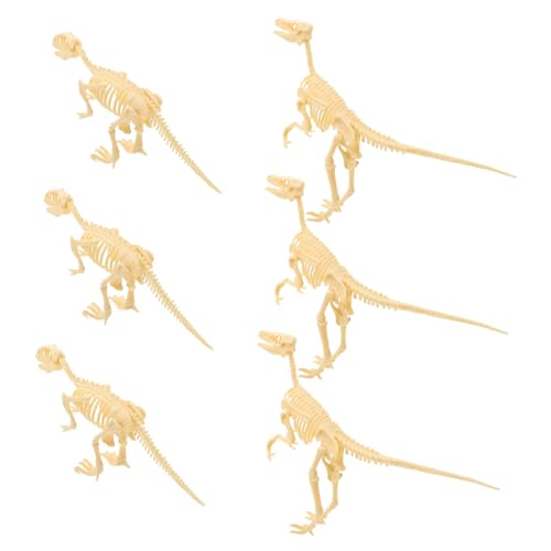 NAMOARLY 6 Teiliges Dinosaurier Skelett Set Für Lehrreiches Bastelspielzeug Zum Zusammenbauen Von Dinosaurier Fossilien Aus Und Velociraptor Knochen von NAMOARLY