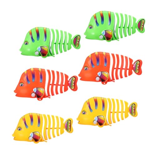 NAMOARLY Aufziehbare Wackelfisch-spielzeuge 6er-Pack Badewannen-Fisch-spielzeuge Roboter Schwingende Fisch-spielzeuge Fisch-spielzeuge Für Jungen Und Mädchen von NAMOARLY