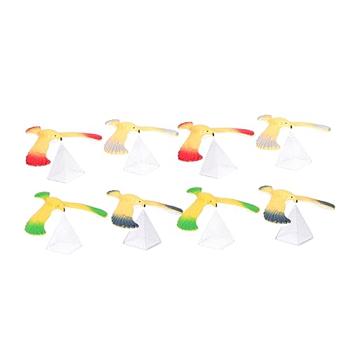 NAMOARLY 8st Balancierender Vogel Balancierendes Adler-vogelspielzeug Balancierendes Spielzeug Für Kinder Balance-adlervogel Schwerkraft-Balance-Spielzeug Eiffelturm Dekor Colorful Plastik von NAMOARLY