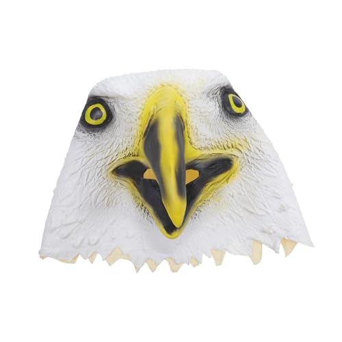 NAMOARLY Adler Maske Halloween-cosplay Cosplay-adler Kostüm Adler- Vogel Maske Maskerade Cosplay Requisiten Halloween-maske Halbgesichtsmaske Adlermaske Halloween Emulsion Weiß von NAMOARLY