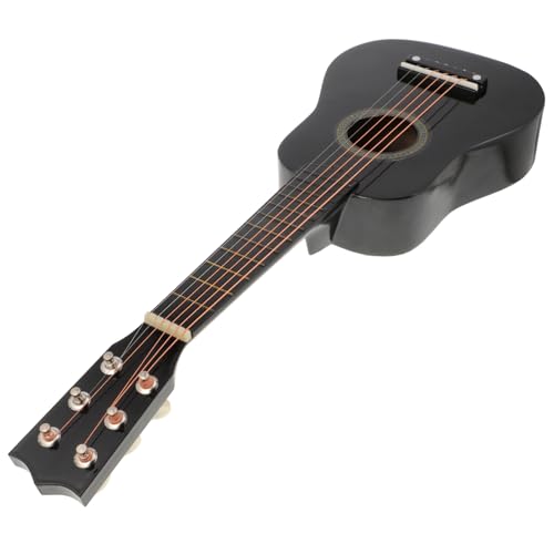 NAMOARLY Akustikgitarre Für Tragbare Holzgitarre Schwarz Ideal Für Musikspielzeug Lernspielzeug Und Kreative Aktivitäten Für Jungen Und ädchen von NAMOARLY