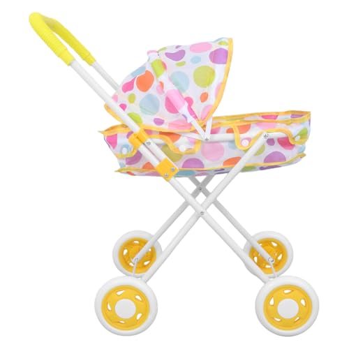 NAMOARLY Baby Puppe Kinderwagen Spielzeug Kinderwagen Baby Wagen Puppen Spielzeug Kinderwagen Für Kleinkinder Mädchen Kleine Kinder Pretend Spielen Puppen Zubehör von NAMOARLY