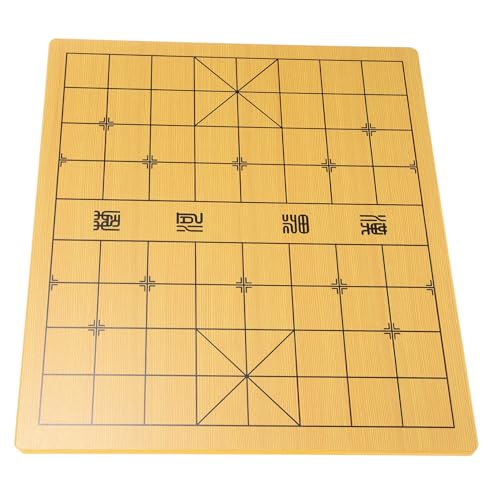 NAMOARLY Backgammon-Schachbrett Kinderschach Spiel Schachtisch Magnetisches Schach Schach-Timer Planke Praktisches Angebot Für Chinesisches Schach Doppelseitiges Schachbrett Hölzern von NAMOARLY