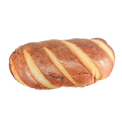 NAMOARLY Brot Kissen Toastbrot Plüsch Dekorkissen Lordosenstützkissen Schaumstoffkissen Cute Pillow Throw Pillow Sofa Auflage Sofa Polster Kissen ästhetisch Kissen werfen PP Baumwolle Brown von NAMOARLY