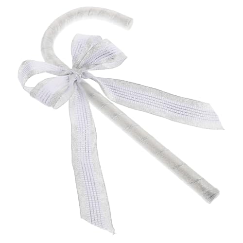 NAMOARLY Cane Prop Simulation Cane Große Cane Ornamente Festliche Foto Requisiten Weihnachten Party Cosplay Hochzeit Geburtstag Party Supplies Silber von NAMOARLY