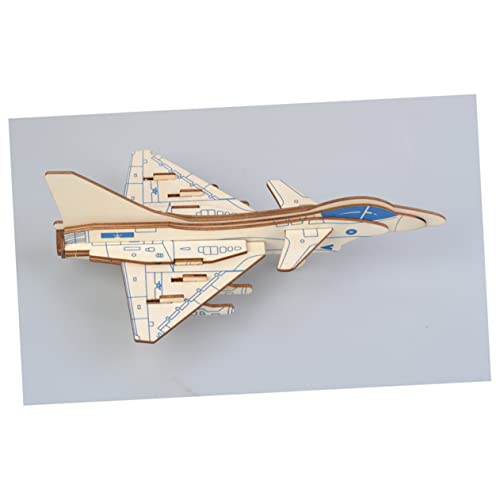 NAMOARLY 3D Puzzle J10 Kampfjet Modell Zum Zusammenbauen DIY Bausatz Für Pädagogisches Holzspielzeug Kreatives Basteln Und Spiel Für Jungen Und ädchen von NAMOARLY