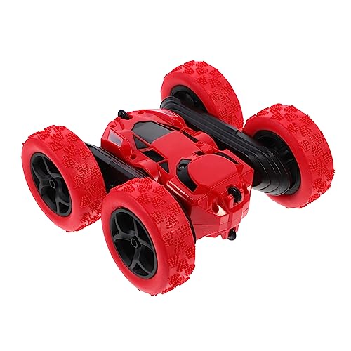 NAMOARLY Doppelseitiges Stuntauto Kreatives Stuntauto Doppelseitiger Stunt Spezielles Stuntauto Offroad- Rc Geländewagen Offroad-stuntauto 360° Dreht Fahrzeuge Um Rot Plastik von NAMOARLY