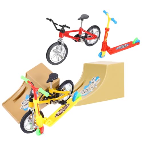 NAMOARLY Fingerfahrrad Finger Skateboard Kit Mini Wettbewerbsspiel Für Faltbare Spielzeuge Für Schreibtisch Ideales Finger Für Geschicklichkeitsspiele Und Spaß Im Büro von NAMOARLY