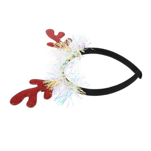 NAMOARLY Geweih Stirnband Weihnachtshaarband Weihnachtshaarschmuck Requisiten Für Weihnachtskostüme Geweih-stirnband Stirnband Aus Hirschhorn Weihnachtshaarreifen Das Haustier von NAMOARLY