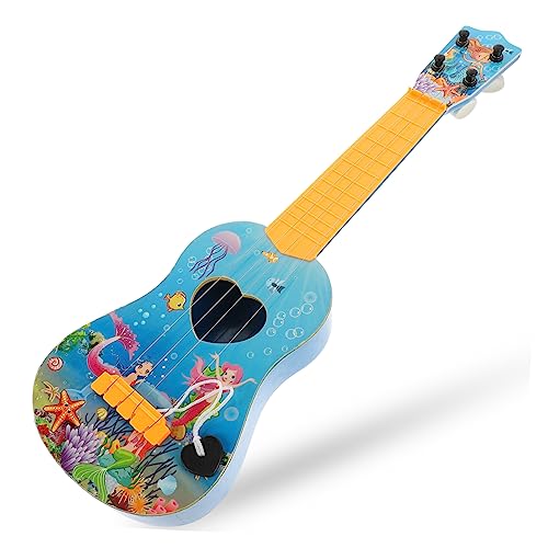 NAMOARLY Gitarre Anfängerinstrument Ukulele- Für Das Frühe Lernen Kinderspielzeug Gitarrenspielzeug Für Anfänger Musikinstrument Colorful Plastik von NAMOARLY